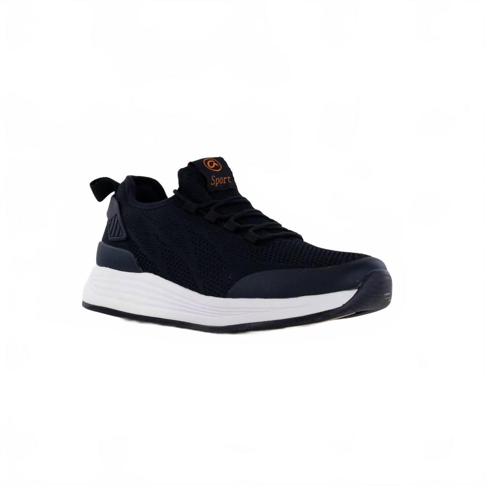 NEW ARA men's chicago slip-on lace sneaker in blue
